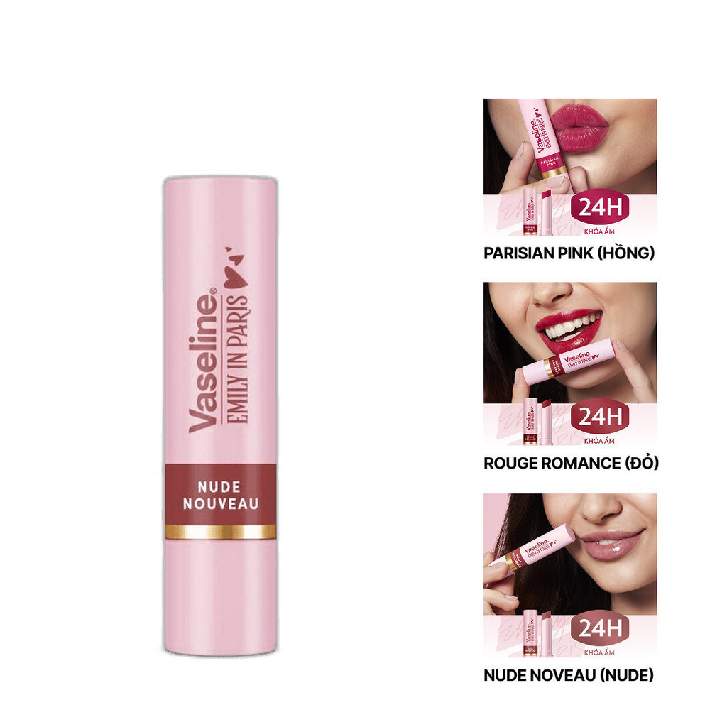 Son Màu Dưỡng Ẩm Vaseline Emily In Paris 3gr