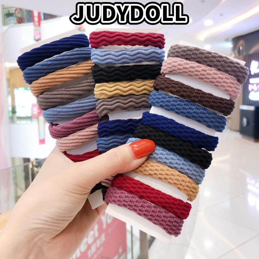 JUDYDOLL 10 Dây Cao Su Scrunchie - Phụ Kiên Tóc Cho Bé Gái