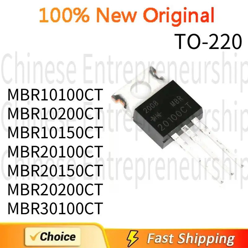 5 Chiếc MBR10100CT MBR10200CT MBR10150CT MBR20100CT MBR20150CT MBR20200CT MBR30100CT TO-220 Hiệu Ứng