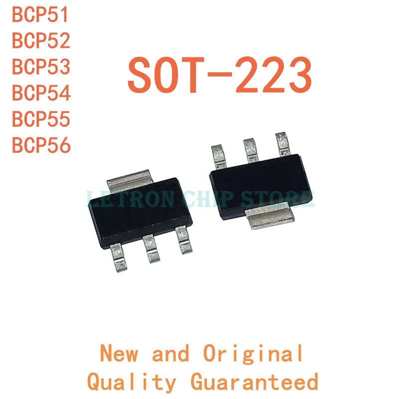 5 CHIẾC BCP51 BCP52 BCP53 BCP54 BCP55 BCP56 SOT223 SOT-223 Chip IC SMD