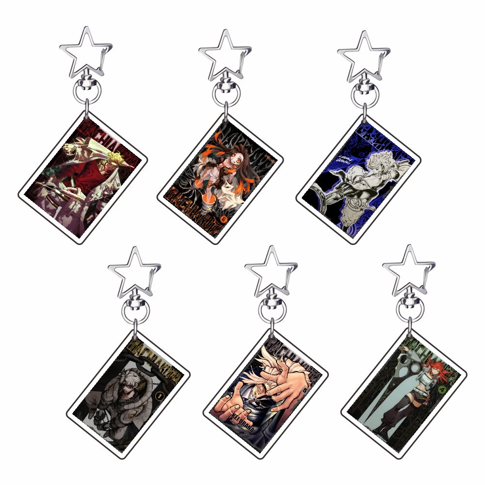 Anime Manga Gachiakuta Keychains Acrylic Keyring Pendant Accessories Rudo Enjin Zanka Riyo Jabber Co