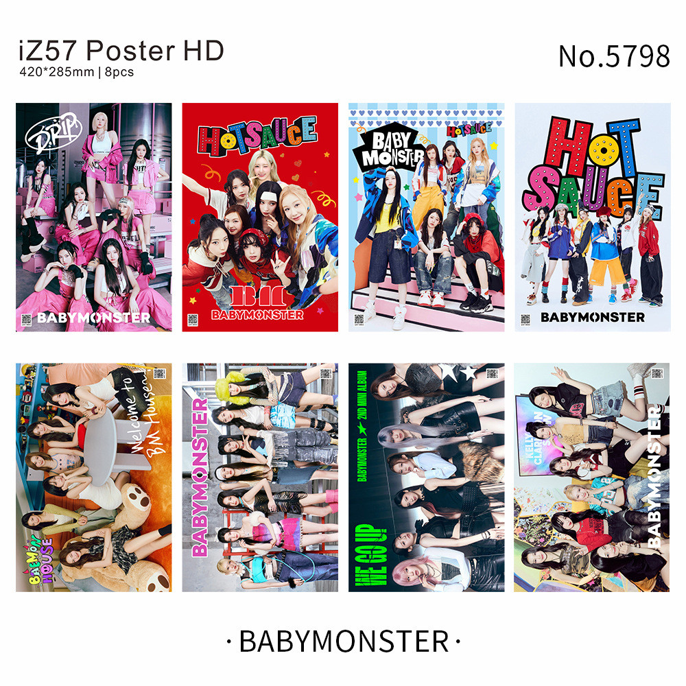 KATSEYE GOT7 GIDLE ATEEZ BUS STRAYKIDS TWICE Astro Cha EunWoo CORTIS BABYMONSTER Poster Dán Ảnh Tườn
