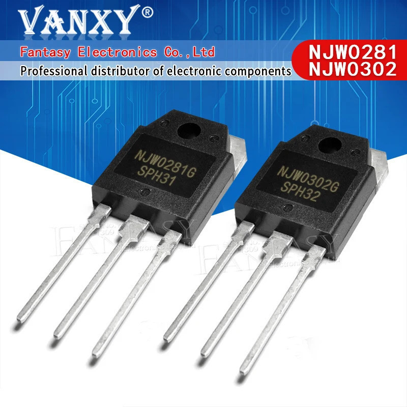 10 chiếc NJW0281 NJW0302 TO3P (5 CÁI NJW0281G + 5 CÁI NJW0302G) Ống ghép nối âm thanh TO-3P