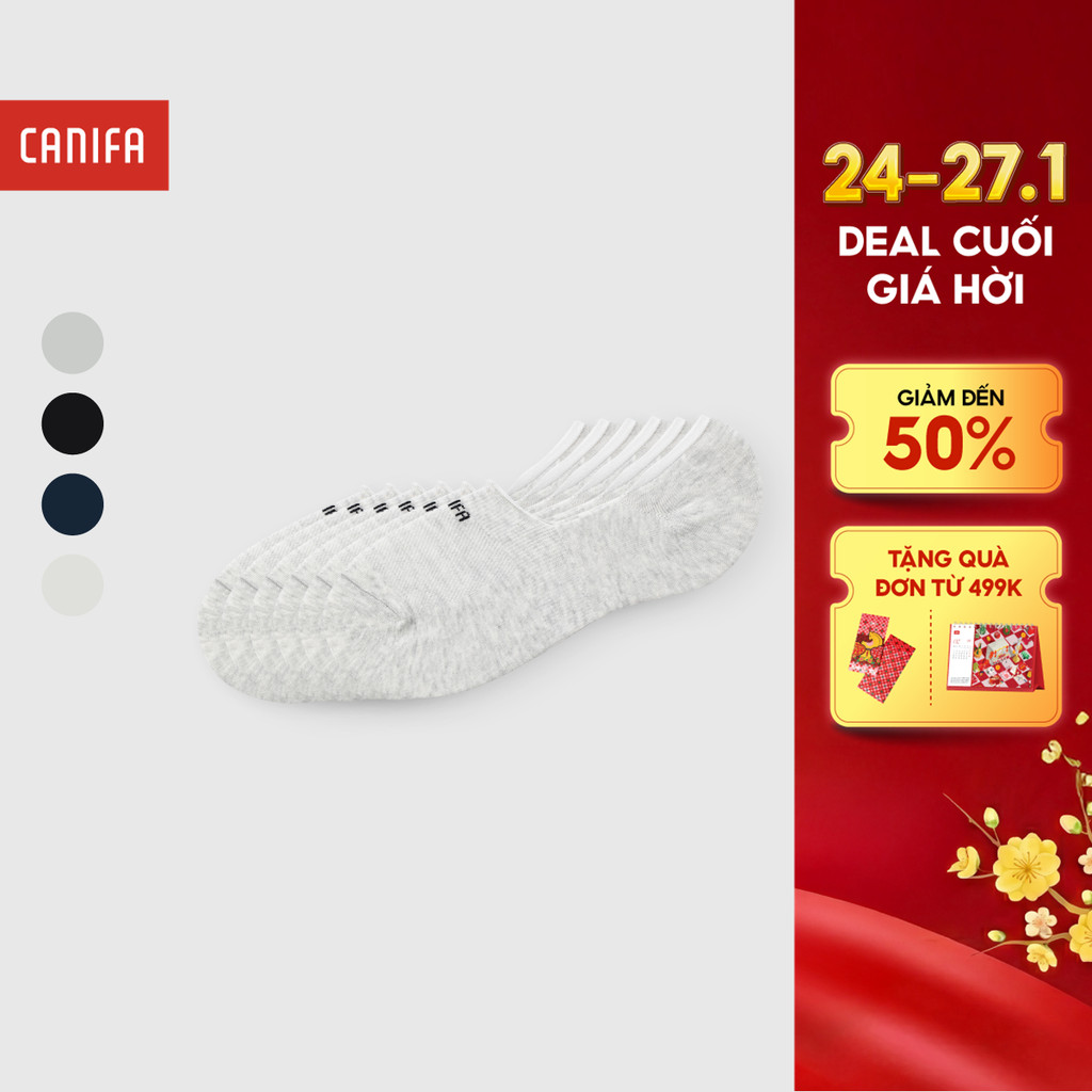 Combo 3 đôi tất ẩn nam CANIFA kháng khuẩn anti bạc chống hôi chân  8AX24A001 FW25