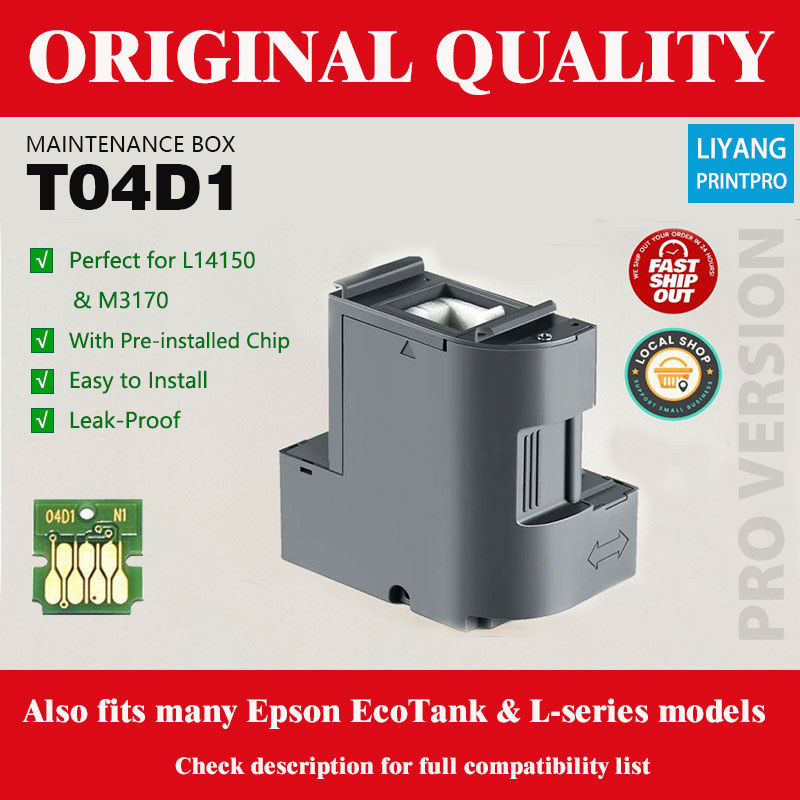 Hộp Bảo Trì T04D1 Cho Epson L11050 L6270 L6170 L6290 L6190 L6260 M1180 M2140 L14150 M3170