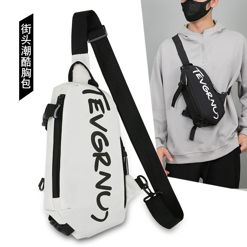 Chest Bag Trendy Sports Student Shoulder Messenger Bag Casual Fashion Chest Bag All-Matching Couple 