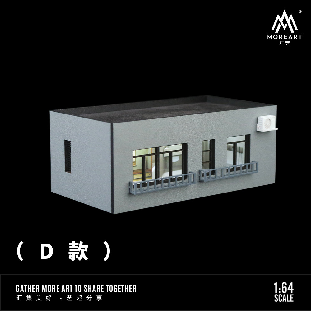 [ORDER] Mô hình diorama MOREART 1:64 D-style building block scene MO941113