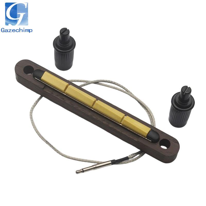 Bass Pickup Piezo Pickup Bar Cầu Yên Xe Acoustic Bass Nhạc Cụ Phụ Kiện Đầu Ra An Toàn Jack Kết Nối T