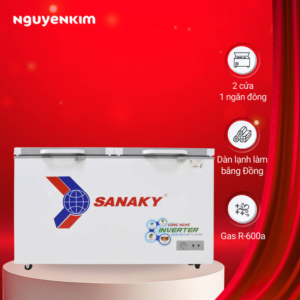 Tủ đông Sanaky Inverter 235 lít VH-2899A4K