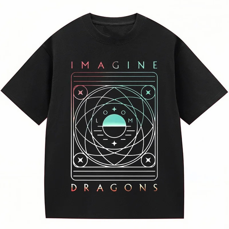 Dream Of Imagine Dragons Loom World Tour Áo Thun Nam Cao Cấp Cotton Hip Hop Thời Trang