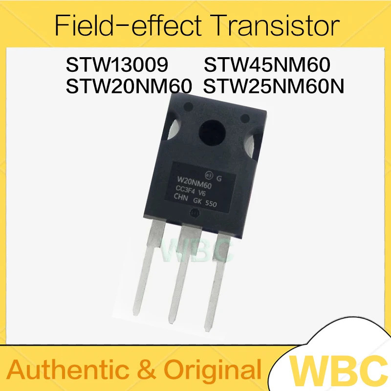 5 Cái STW20NM60 STW25NM60N STW45NM60 STW13009 TO247 W20NM60 W25NM60N W45NM60 W13009 TO-247 Bóng bán 