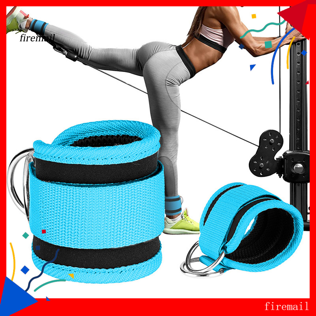 Dây đàn hồi cho mắt cá chân - Bộ 3 sợi, bít mắt cá chân hỗ trợ bài tập mông, kickback và abductor, đ