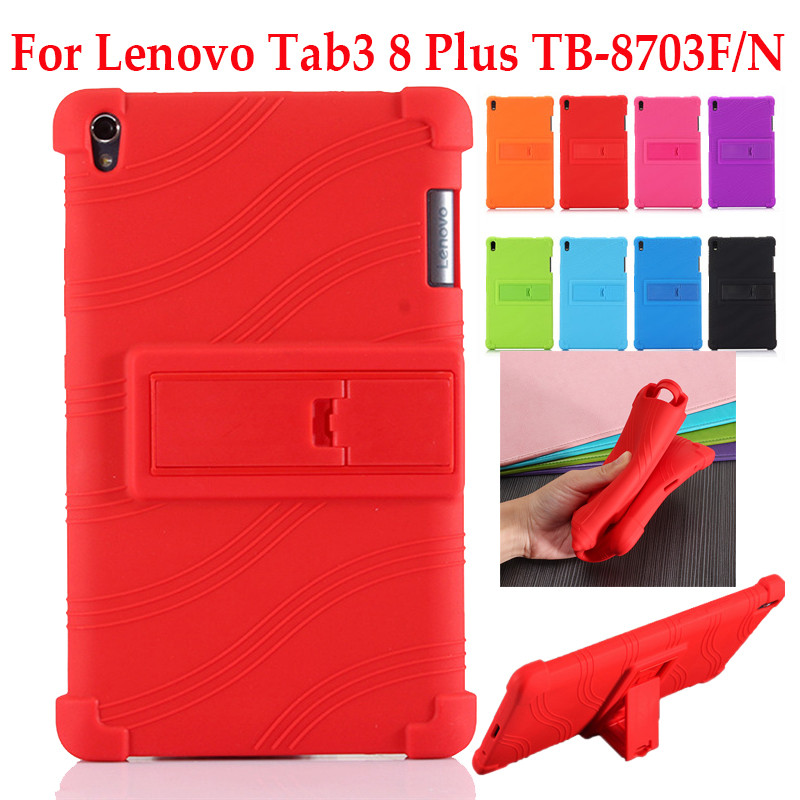 Dành Cho Lenovo Tab3 8 Plus 8.0 inch Đứng Case TB-8703F / N Kids silicone tablet Case