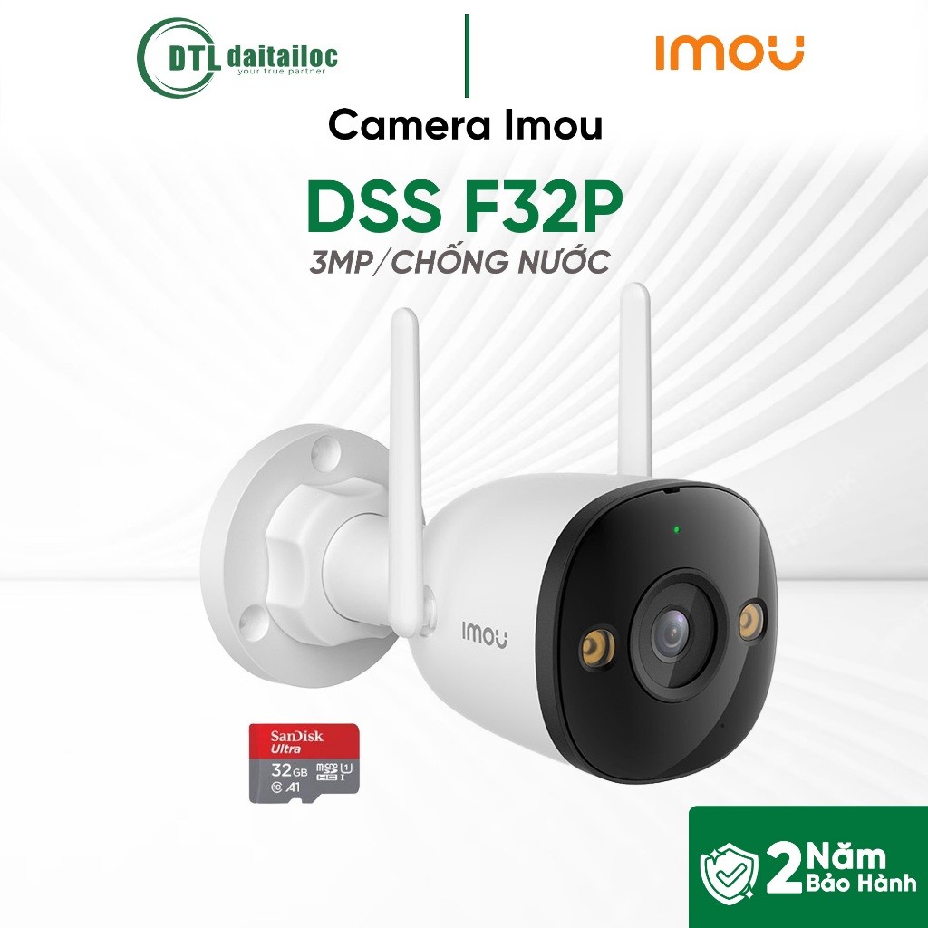 Camera Imou DSS F32P - 3M , Chống nước | Chính Hãng | Bảo Hành 24 Tháng