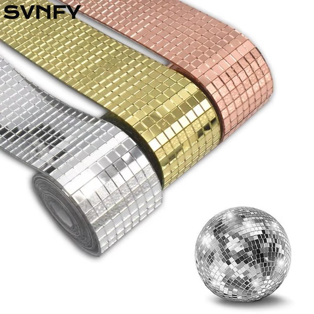 Gương gạch khảm SVNFY, Nhãn dán gương bóng vũ trường vuông tự dính, Gương tường nền kính thủ công DI