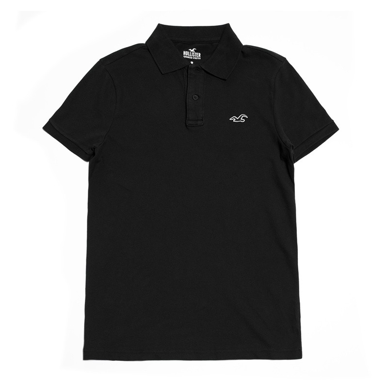 Hollister Nam HCO Seagull In Nhãn Nhỏ POLO Áo Sơ Mi Ve Áo Hàng Ngày Kinh Doanh Top 1107