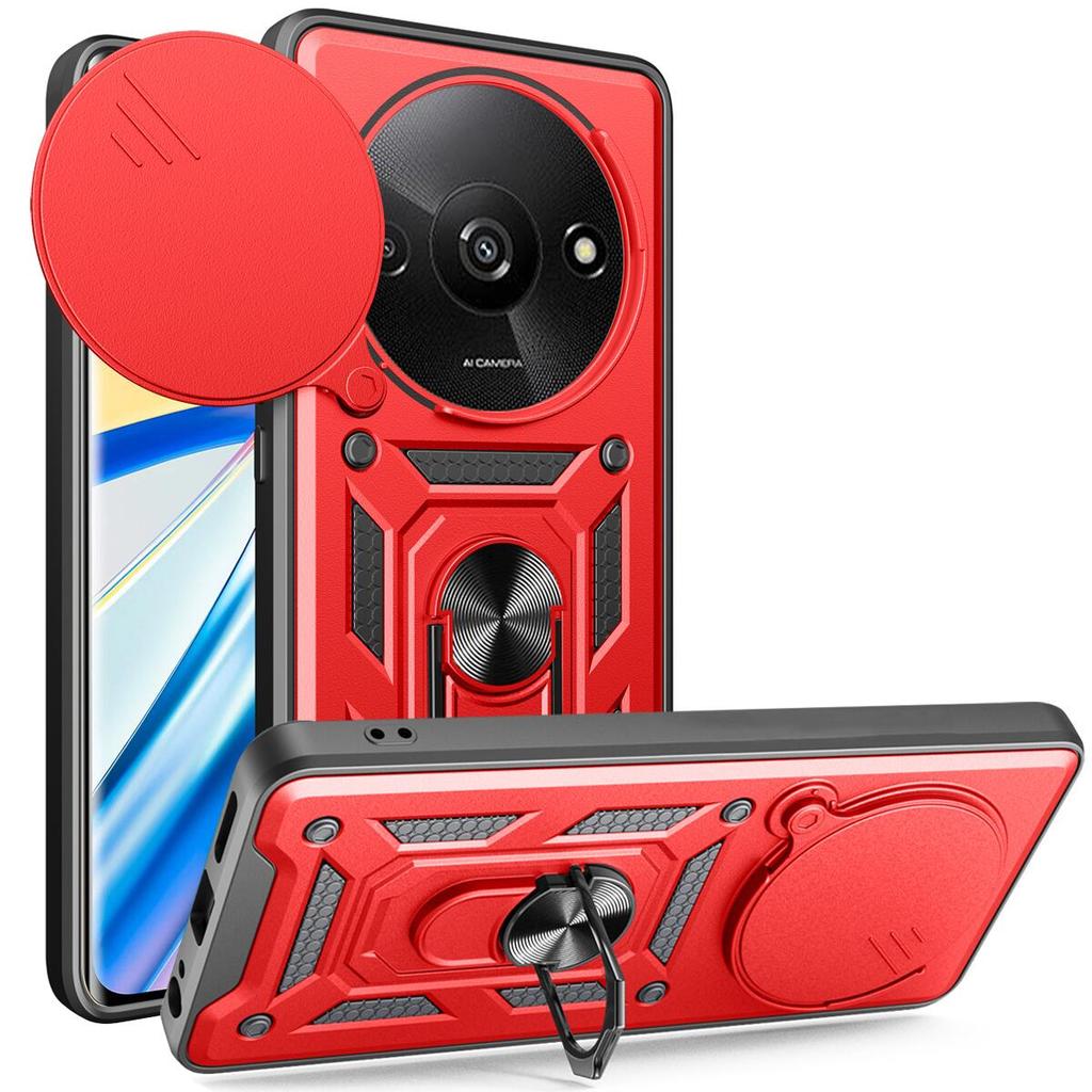 Dành Cho Redmi A3 Ốp Lưng Hạng Nặng Giáp Chống Sốc Trượt Ống Kính Bảo Vệ Mặt Sau Cho Xiaomi Redmi A3