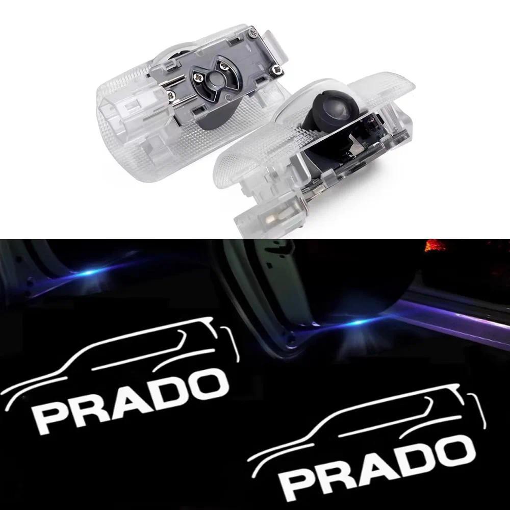 Tự Động Lịch Sự Cho Xe Toyota PRADO Đèn Cửa 2 Chiếc Toyota Ghost Shadow Đèn Cửa Chào Mừng Cho Xe Toy