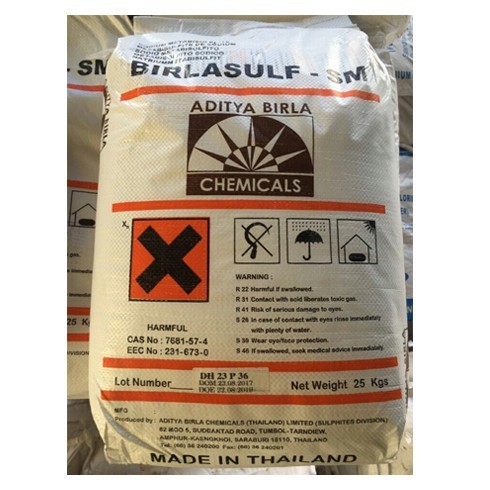 Na2S2O5 - Hóa chất thực phẩm - 1kg.