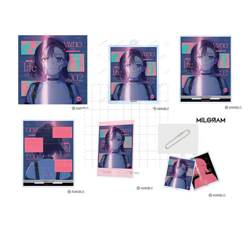 Trò Chơi MILGRAM Acrylic Đứng Búp Bê Anime Yuno 002 Hình Đồ Chơi Móc Khóa Quà Tặng