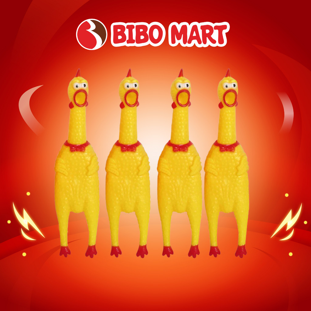 Đồ Chơi Thú Vị Gà La Hết PO96-11 Chất Liệu Cao Su Mềm Dẻo An Toàn Âm Thanh Vui Nhộn - Bibomart