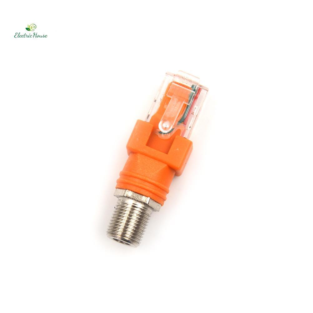 [Nhà điện] Bộ chuyển đổi khớp nối thùng đồng trục F Female sang RJ45 mới RJ45 sang RF Connector mới
