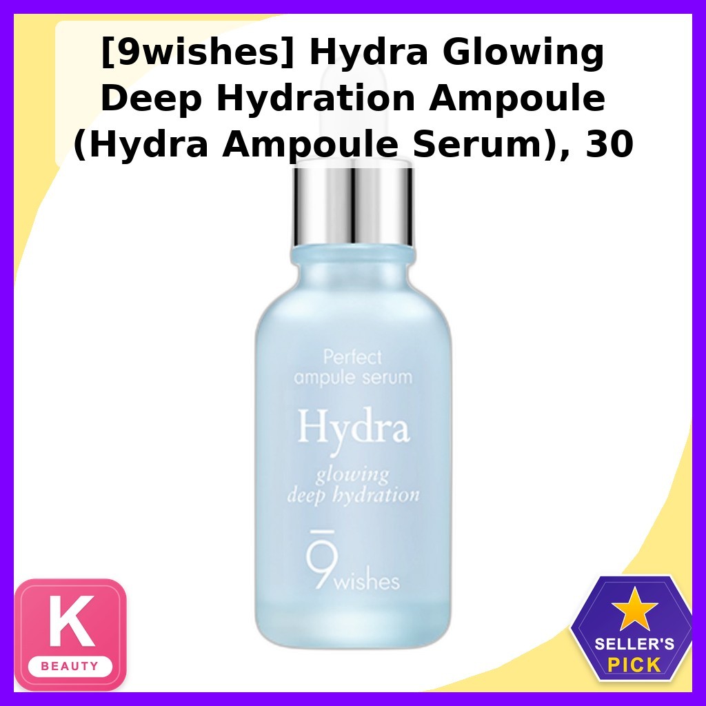 [9wishes] Hydra Glowing Deep Hydrat hóa Ampoule (Hydra Ampoule Serum), 30 mL / Serum Ampoule Hàn Quố