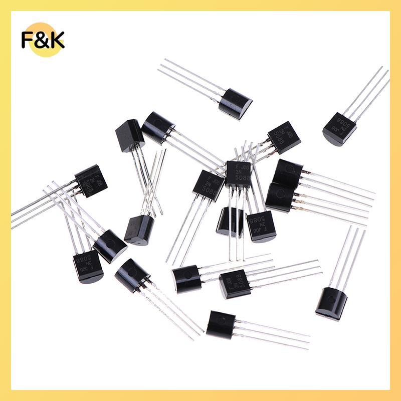 F & K 20 CÁI 2N5088 TO-92 Chất bán dẫn riêng biệt.