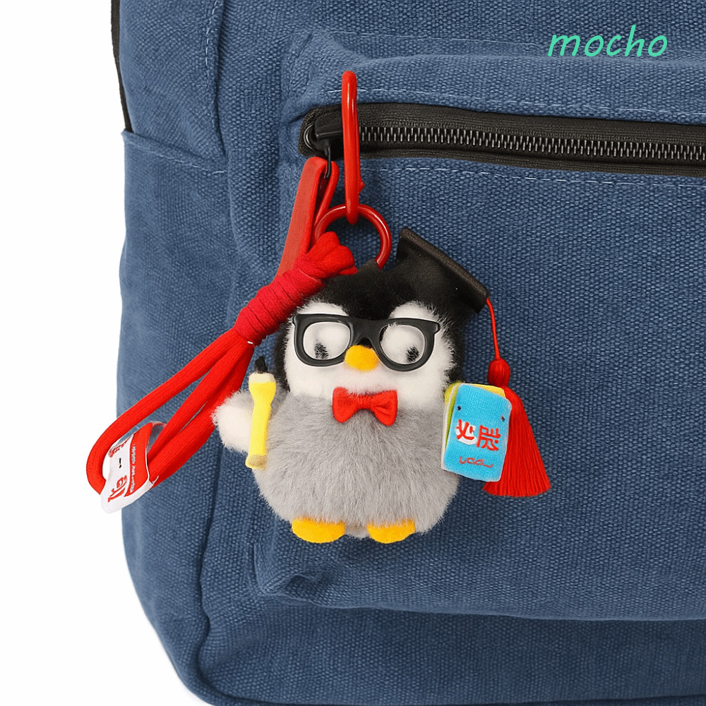 MOCHO Mini Penguin Plushie Doll, Fluffy PP Cotton Sang Trọng Penguin Móc Khóa, Bộ sưu tập mềm mại th