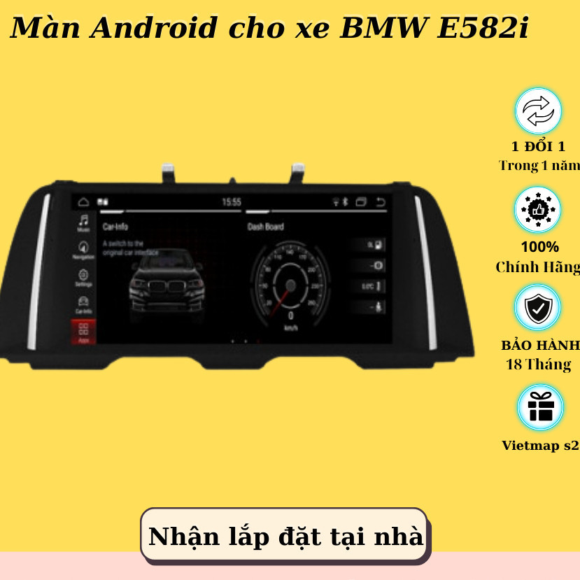 NEW 2026  Màn hình BMW 528i F10 – BMW F10 2009 - 2012 Ram 4GB Rom 32Gb