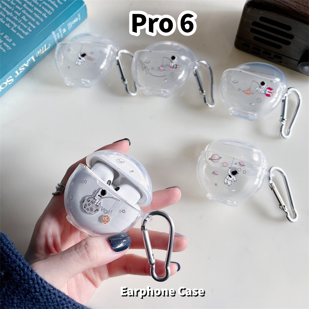 [Ốp lưng Home] Dành cho vỏ Pro 6 Vỏ tai nghe silicon mềm hoạt hình Cool Tide