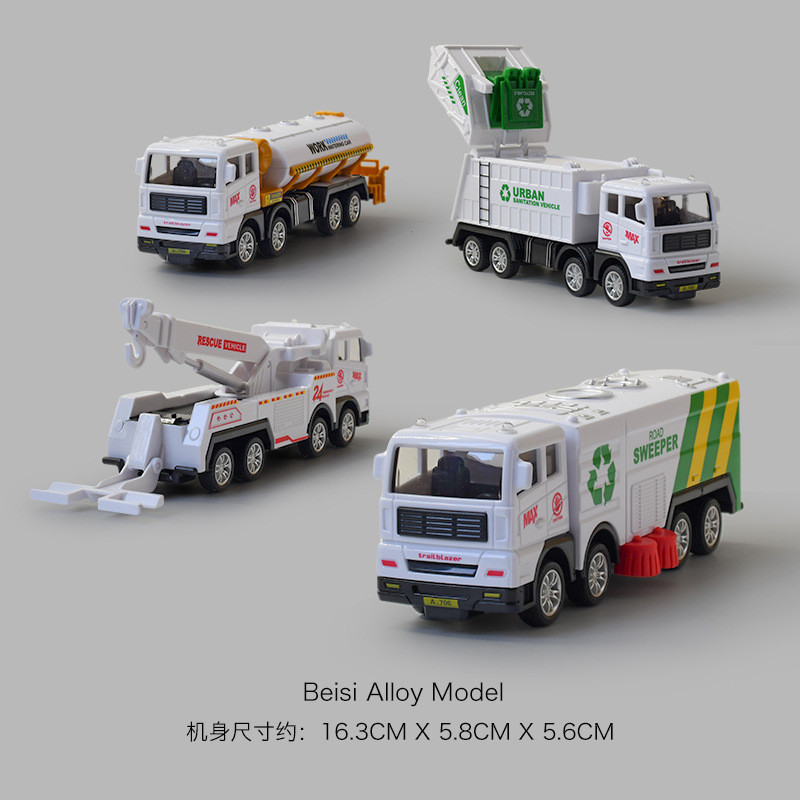 baoluan#Internet celebrity boy's children's inertia car, sanitation garbage truck, cleaning sprinkle