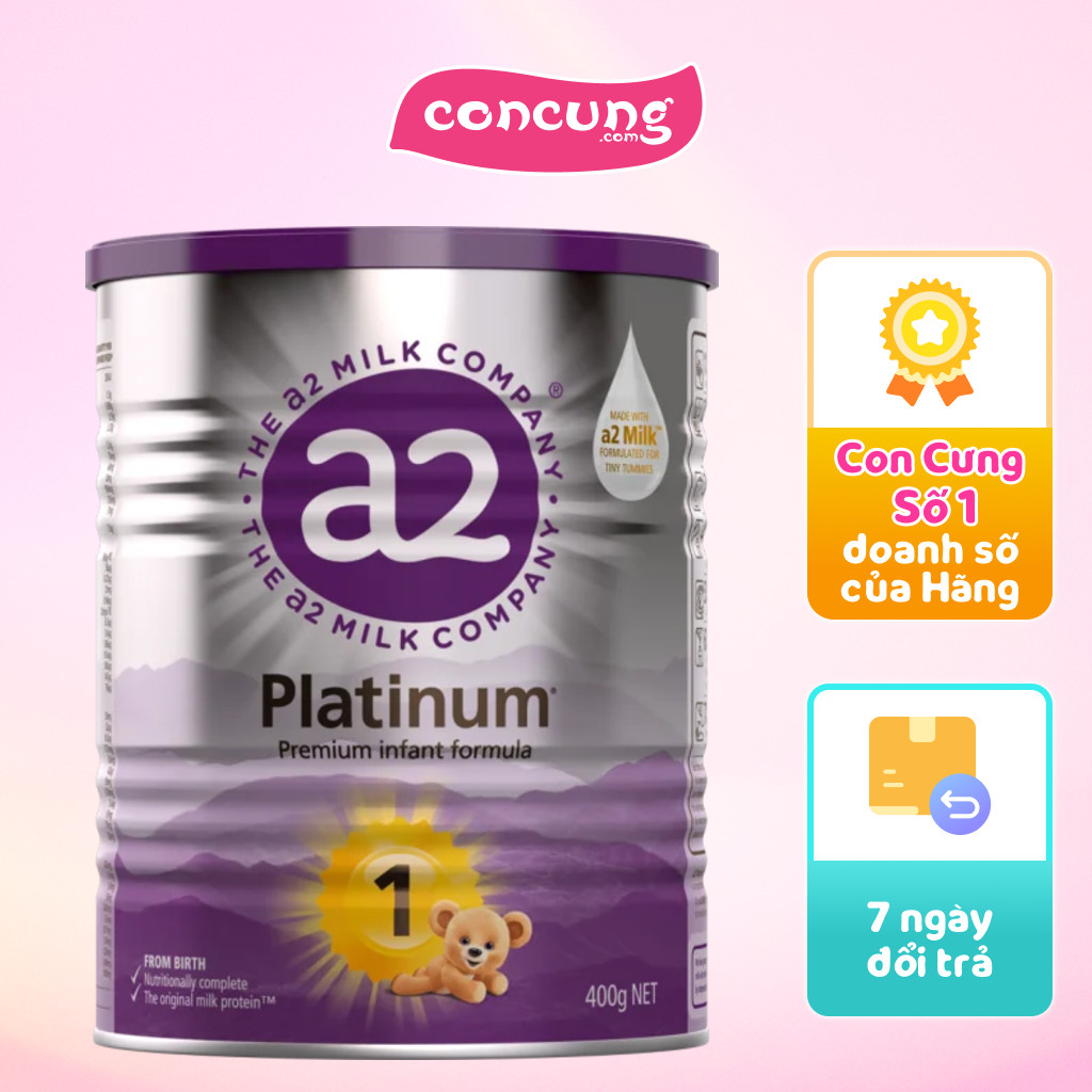 Sữa a2 Platinum Premium Infant Formula số 1 400g (0-6 tháng)