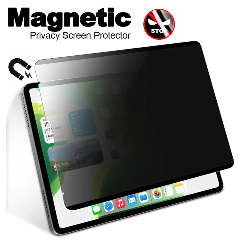 Bảo vệ màn hình riêng tư cho iPad 11th A16 Pro 11 13 M4 M5 Phim chống nhìn trộm từ tính cho iPad Air
