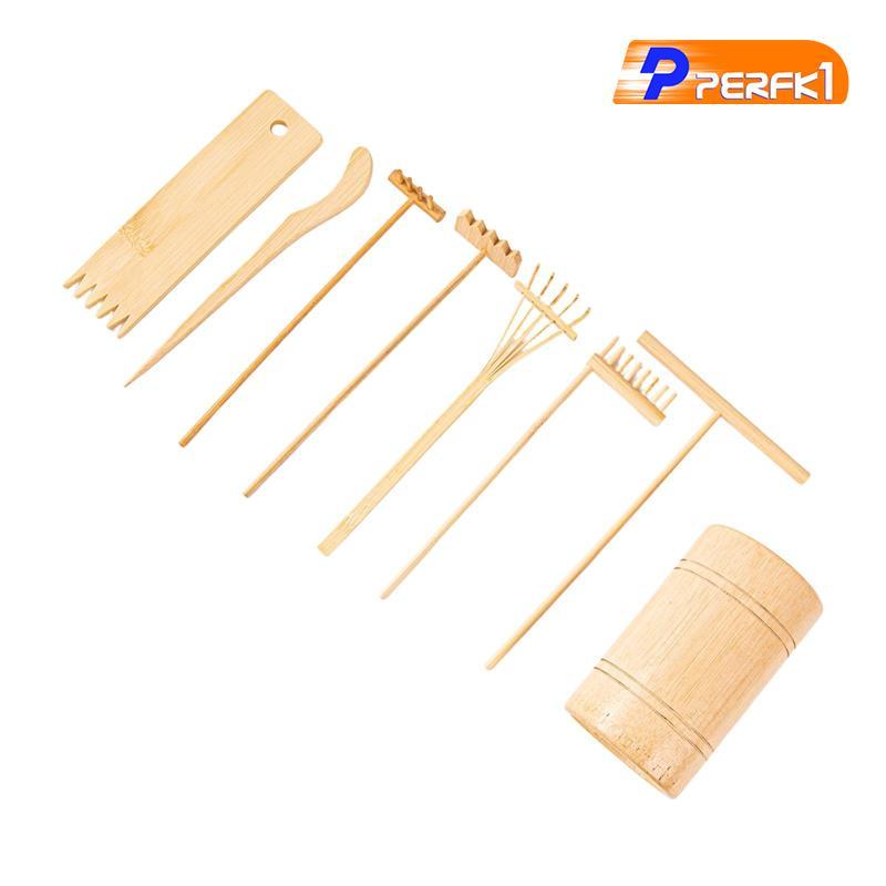 Zen Garden Sand Rake Đồ Chơi Bằng Gỗ Mini Dụng Cụ Bộ Khay Phụ Kiện Cho Trẻ Em Để Bàn Nghệ Thuật