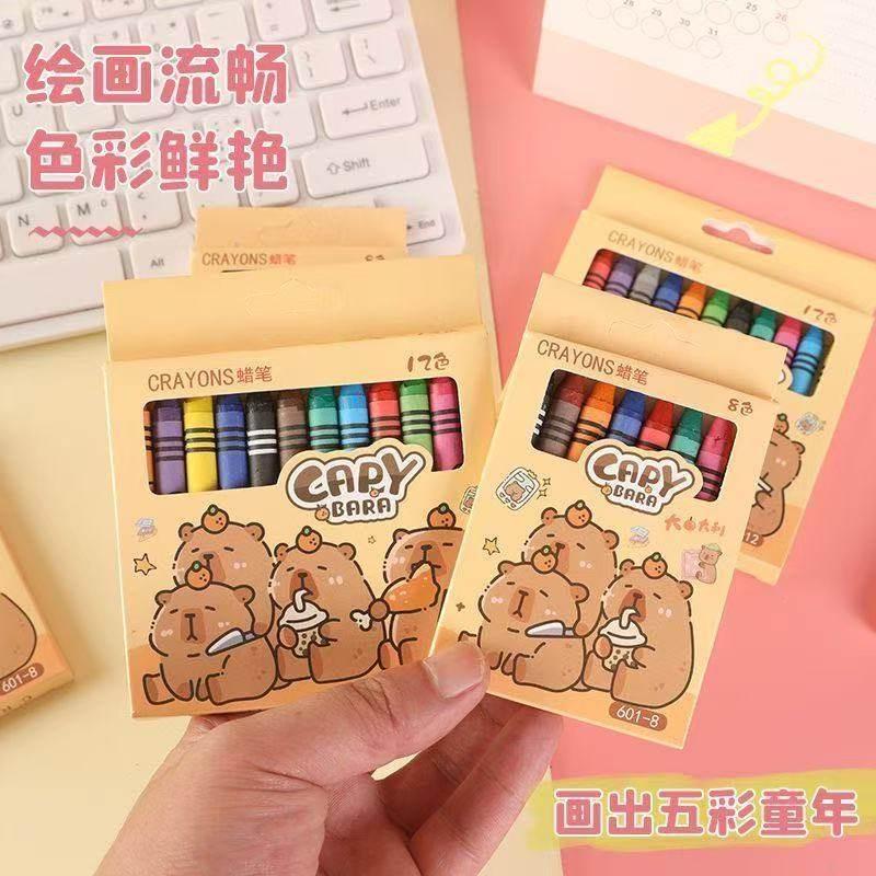 Hoạt Hình Crayon Kapibara Nhiều Màu Nhỏ Crayon Crayon Crayon Nhiều Màu Nhỏ Crayon Wen Chuang zhengya