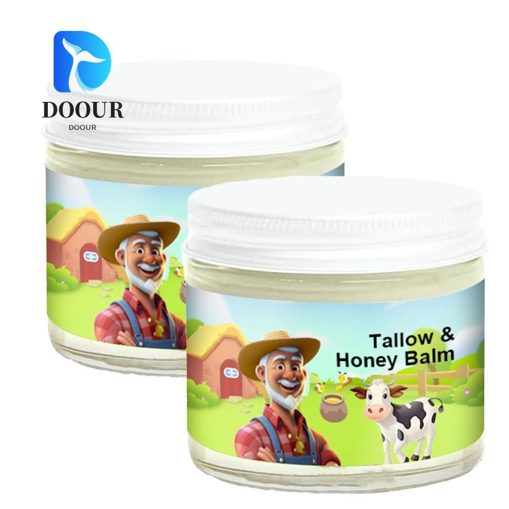 DOOUR Tallow & Honey Balm, Kem dưỡng ẩm sâu cho da mặt tự nhiên, Dưỡng ẩm thịt bò Tallow Balm Raw Wi