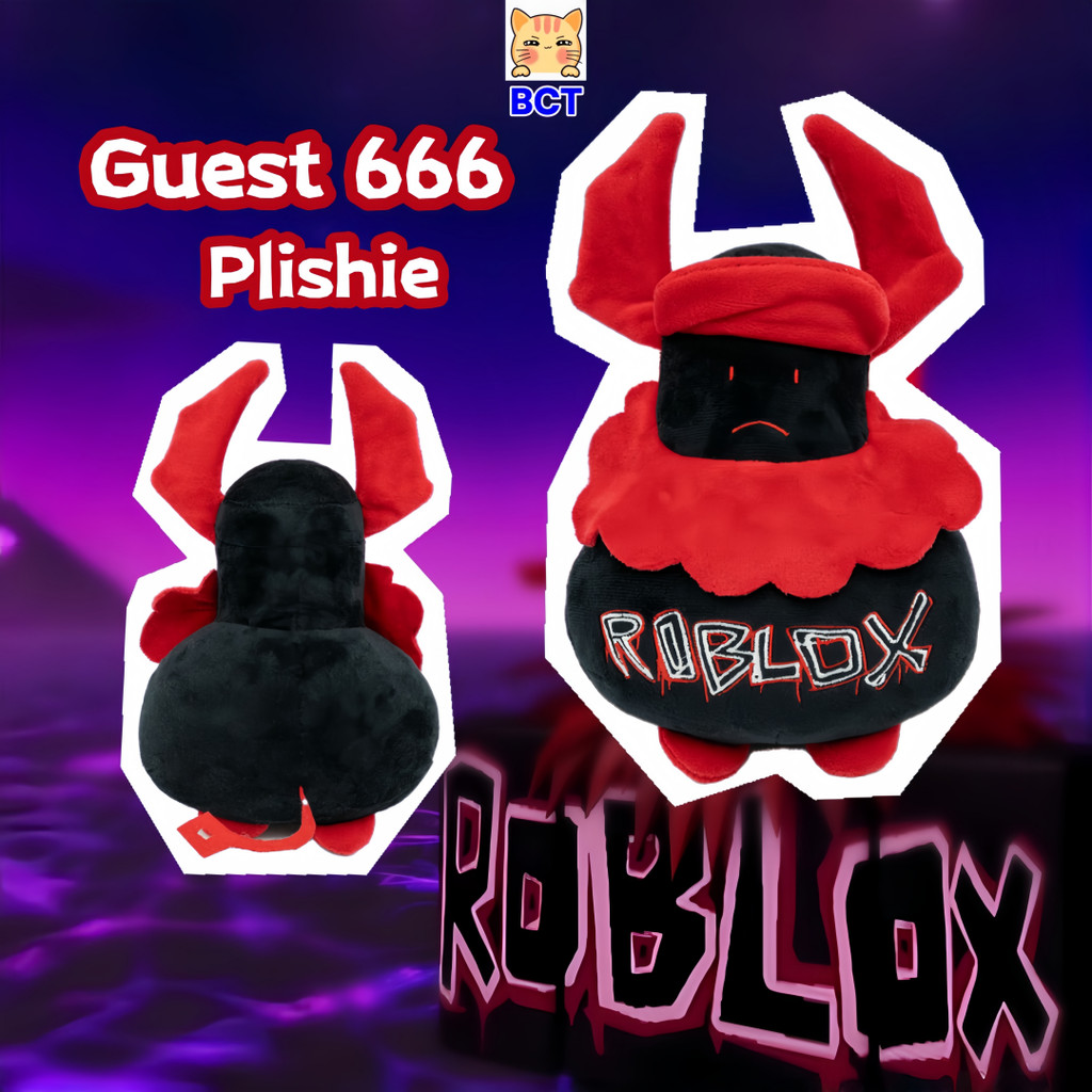 BCT✨Khách Forsaken 666 Sang Trọng✨Roblox Khách 666 Búp bê sang trọng Khách vui nhộn và Đồ chơi Noob 