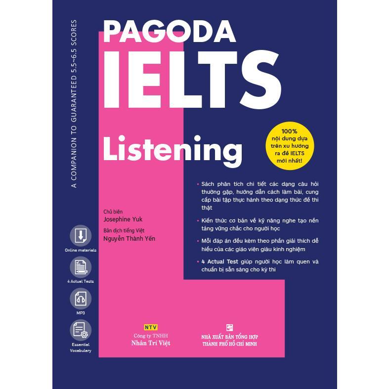 Sách - Pagoda IELTS Listening - Nhân Trí Việt