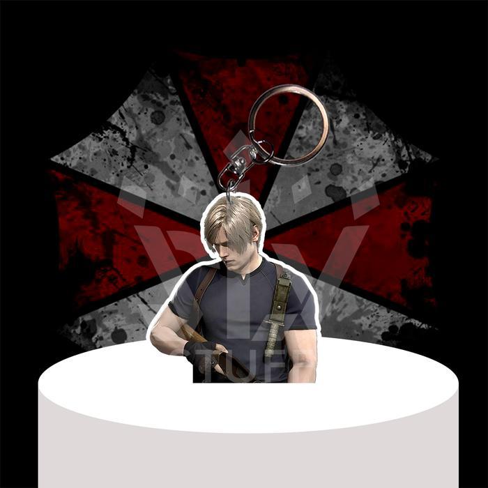 Gantungan Kunci / Gantungan HP Resident Evil - Leon S Kennedy - Ganci Akrilik - Keychain - Leon 1, G