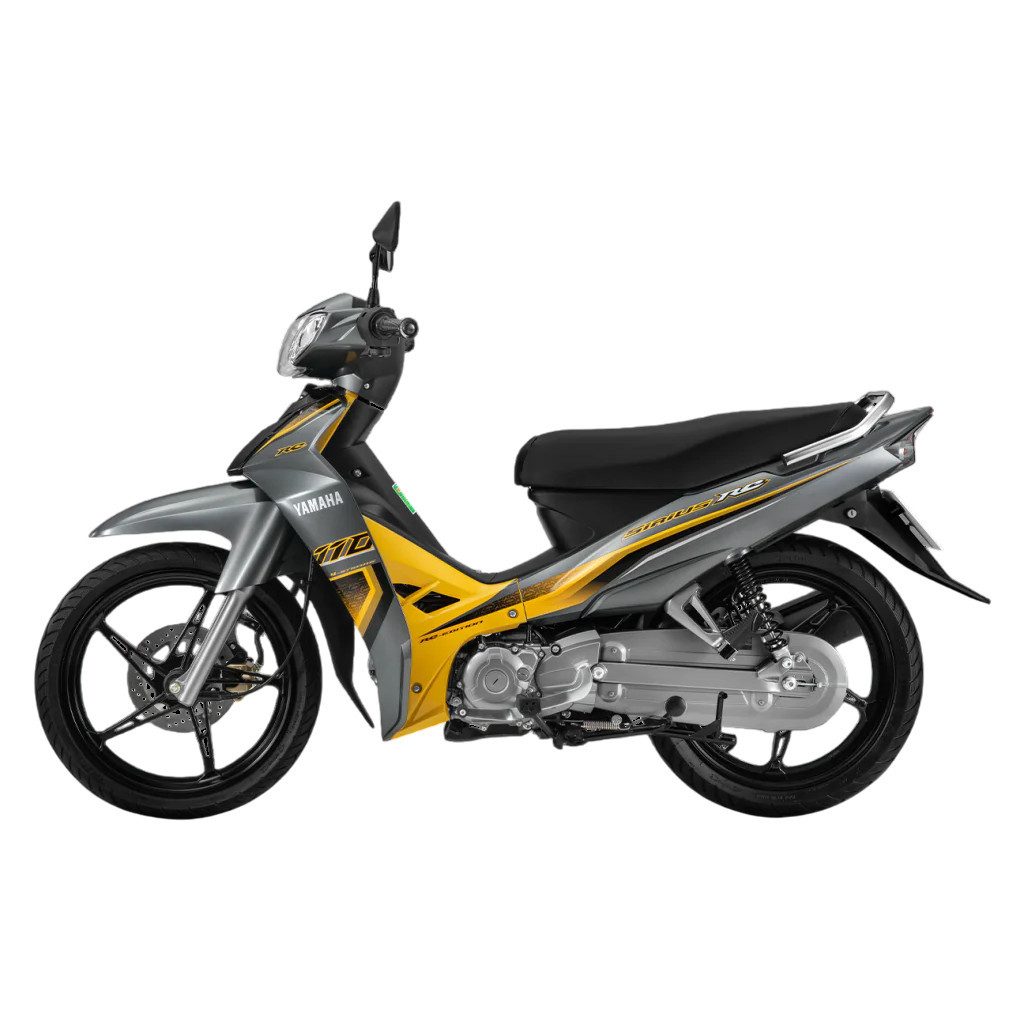 Dàn áo xe Sirius 50/110cc - Xám Vàng - Nhựa ABS cao cấp Tặng Tem PVC 3 lớp