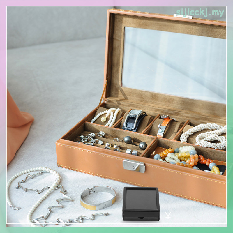 Hộp trưng bày tường Thử thách để bàn 12900kf Miếng bọt biển đen Người tổ chức trang sức sijicckj