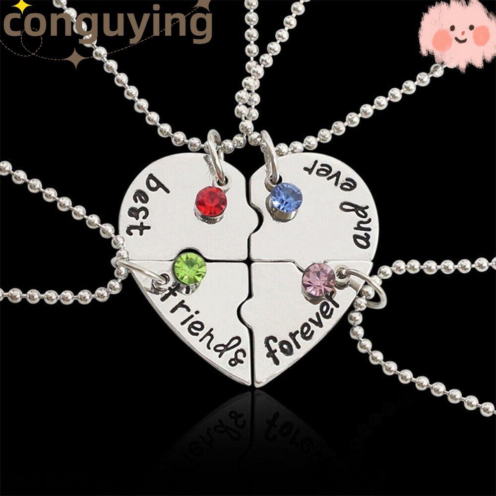 CONGUYING 4 Bff Friend Vòng cổ tình yêu Người bạn thân nhất Vòng cổ nữ