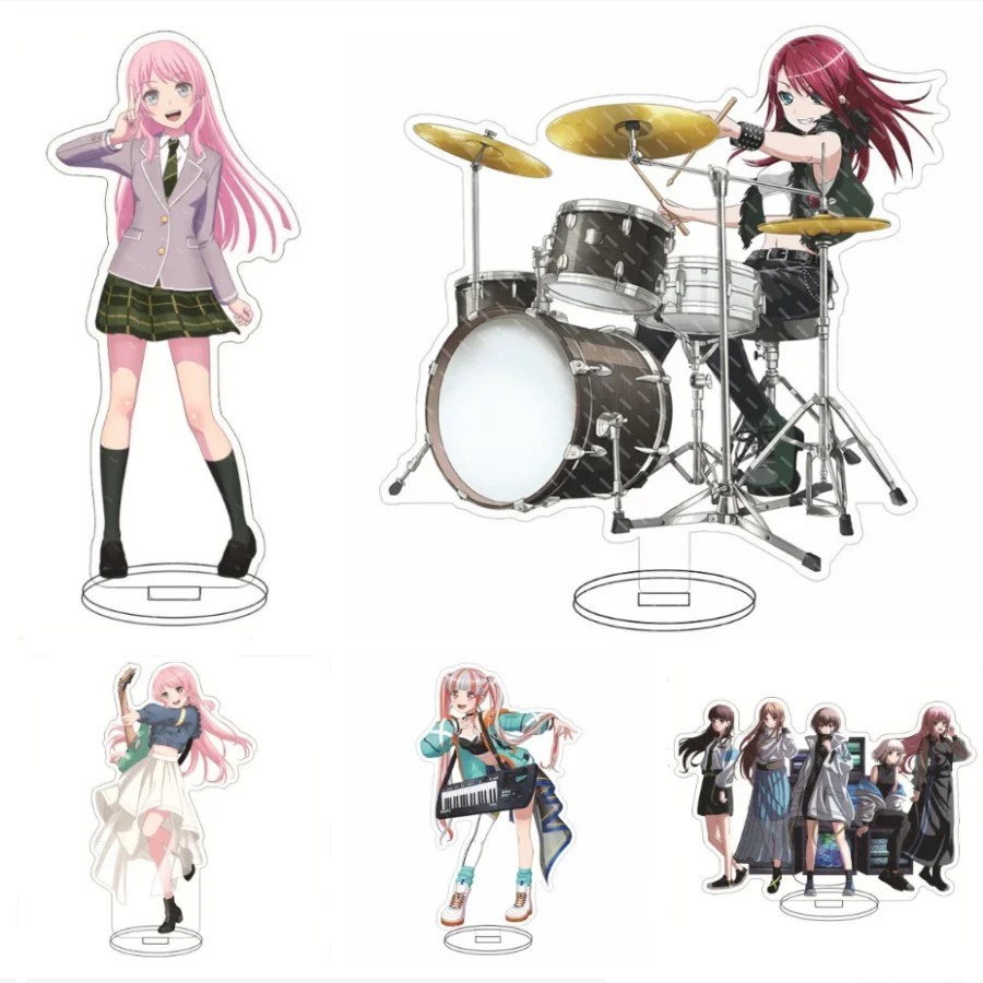 Mô hình Standee anime BanG Dream Aya Sayo Hikawa trang trí bàn học mica nhân vật game ban nhạc móc k