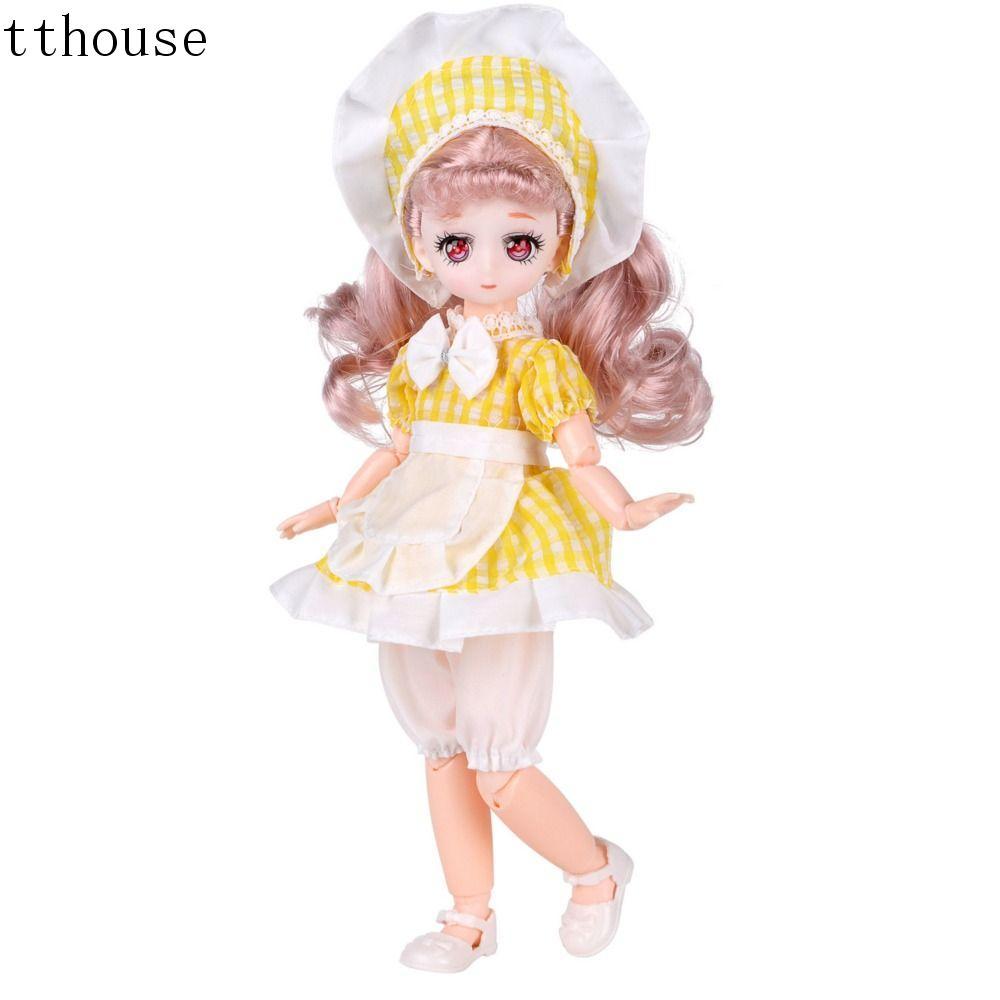 Váy treo công chúa búp bê TTHOUSE 30cm, Quần áo búp bê BJD 1 / 6 tinh tế, Phụ kiện búp bê Lolita Kaw
