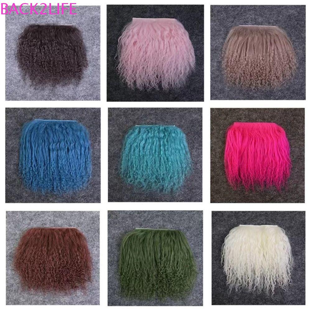 BACK2LIFE BJD Hair Row, Tóc giả Bjd Doll BJD Hair Wefts, Tóc xoăn Row Tóc giả Móc thủ công DIY Hair 