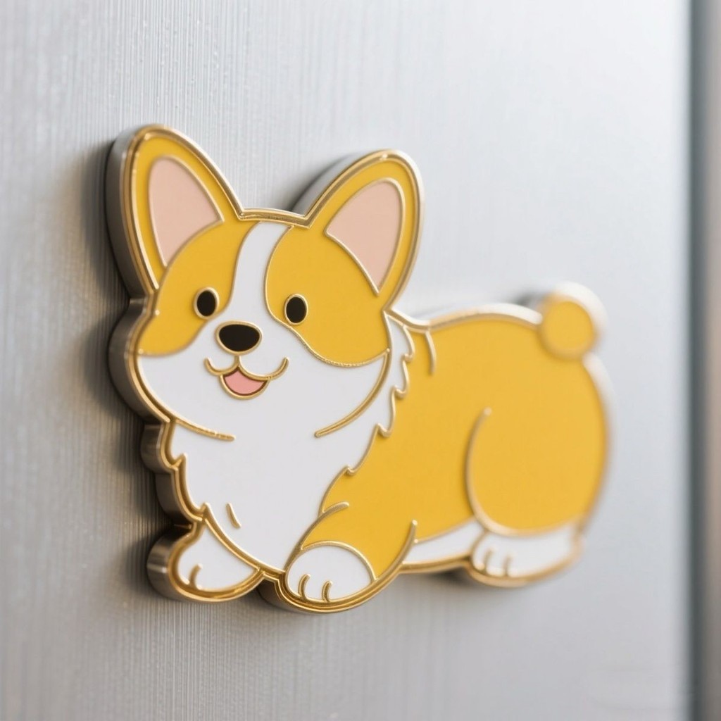 Thiết Kế Dễ Thương Corgi Ba Màu Corgi Corgi Hai Màu Văn Hóa Corgi Nam Châm Tủ Lạnh Sáng Tạo 3.10