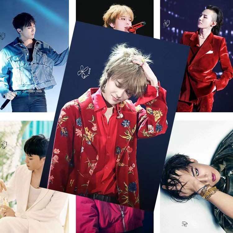 G Kwon Ji-Dragon Poster Autographed BIGBANG Hàng Hóa Ký Túc Xá Dán Tường HD Giấy Dán Tường Phòng Quá