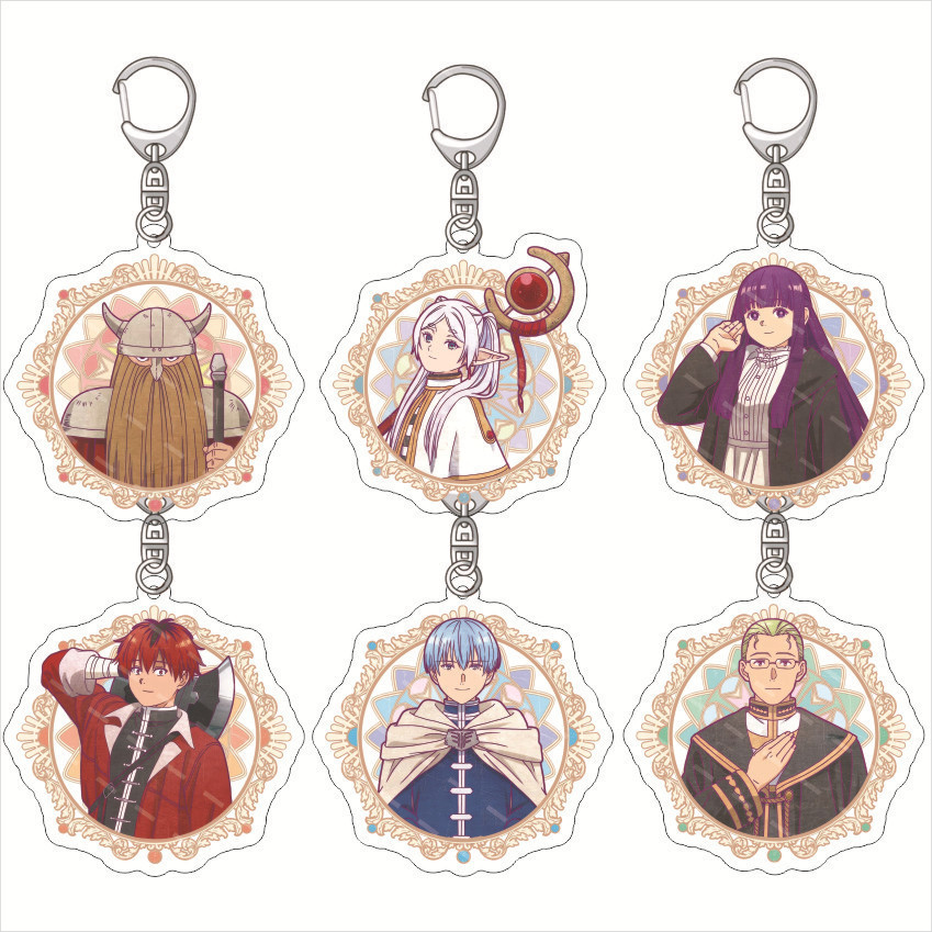 Anime Sousou no Frieren Beyond Journey's End Keychain Himmel Frieren Stark Heiter Fern Pendant Keyri