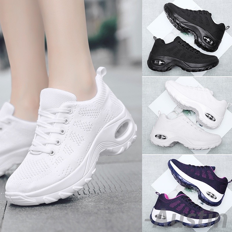 Giày trắng nữ GD3 Giày đế bệt thời trang Hàn Quốc Size 35-42